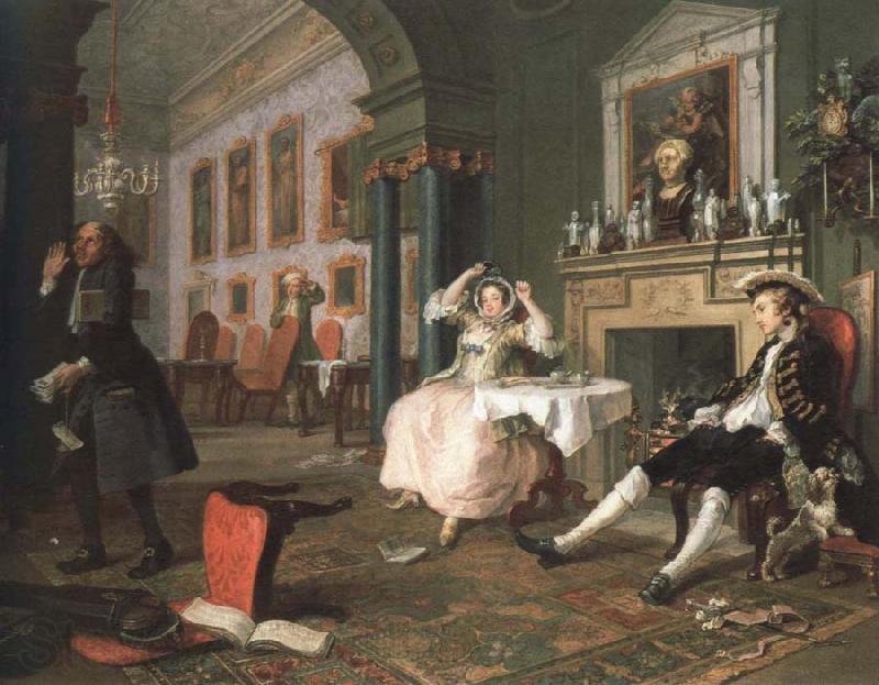 William Hogarth shortly after the marriage Norge oil painting art
